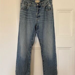 Madewell Curvy Dean Easy Straight Denim